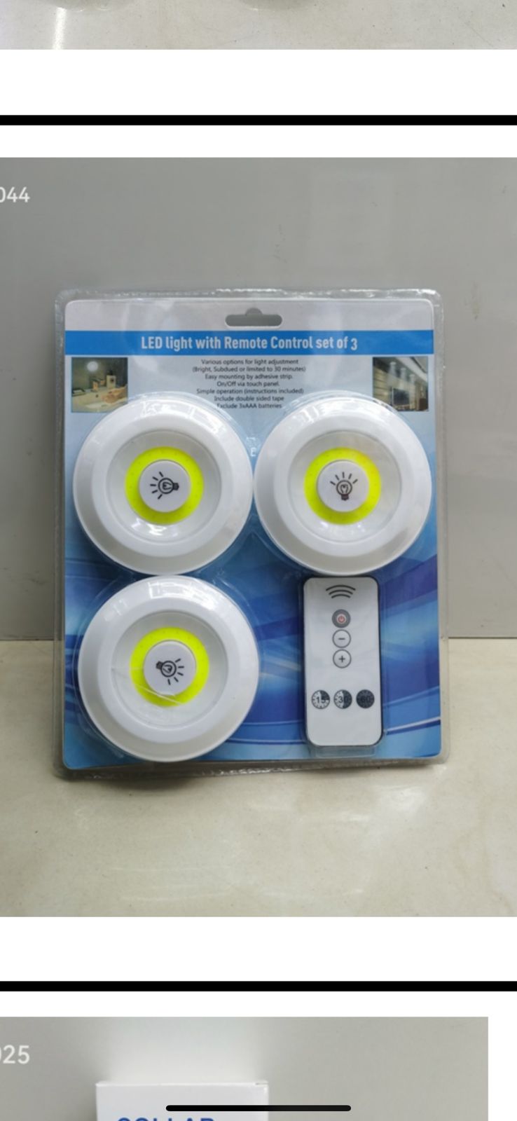 LUCES LED TÁCTILES INALÁMBRICAS CON CONTROL REMOTO