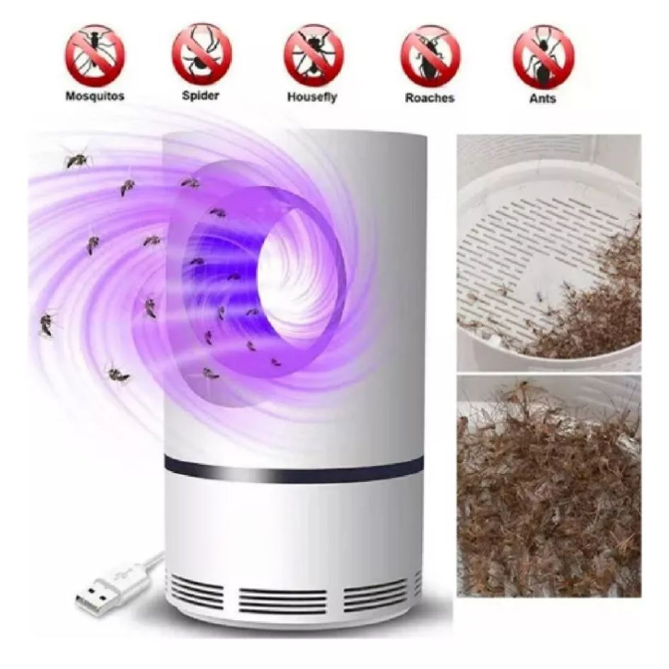 LAMPARA ATRAPA MOSQUITOS LED UV PARA EL HOGAR