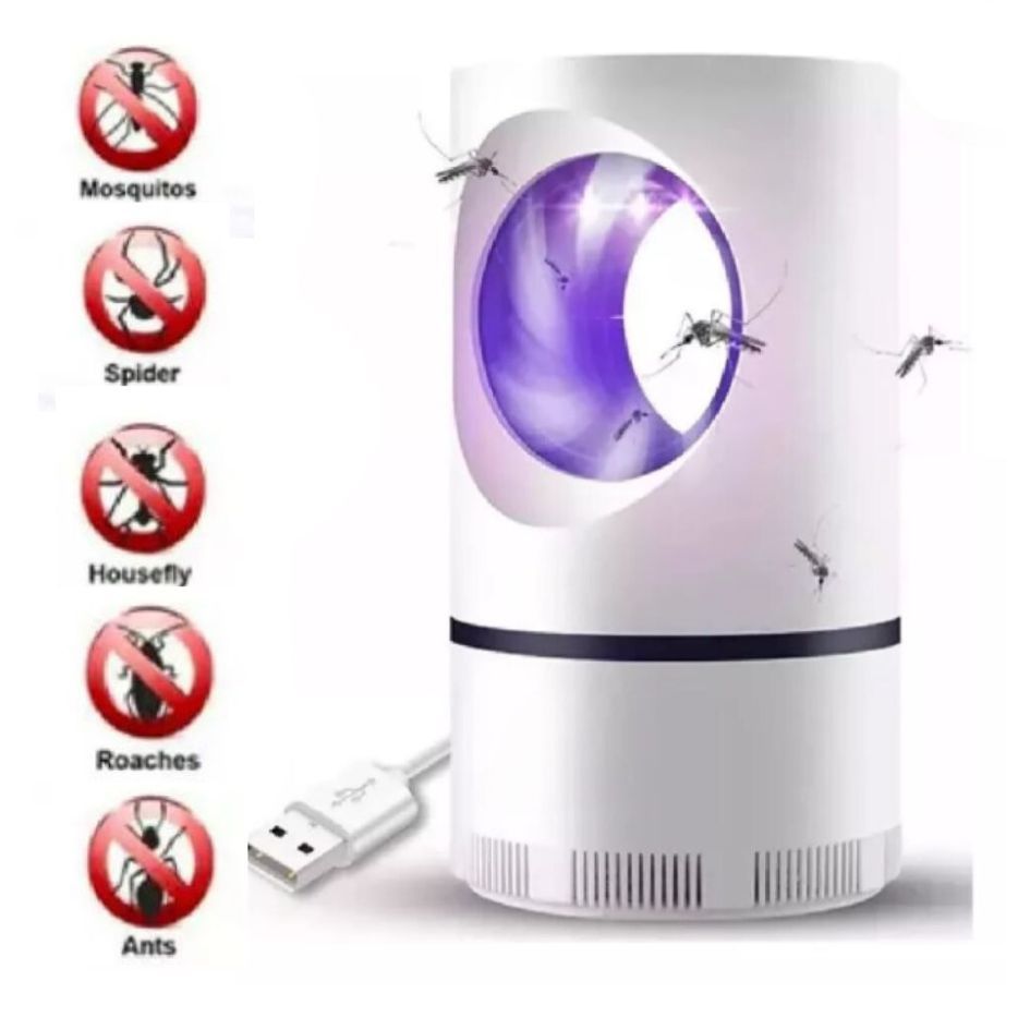 LAMPARA ATRAPA MOSQUITOS LED UV PARA EL HOGAR