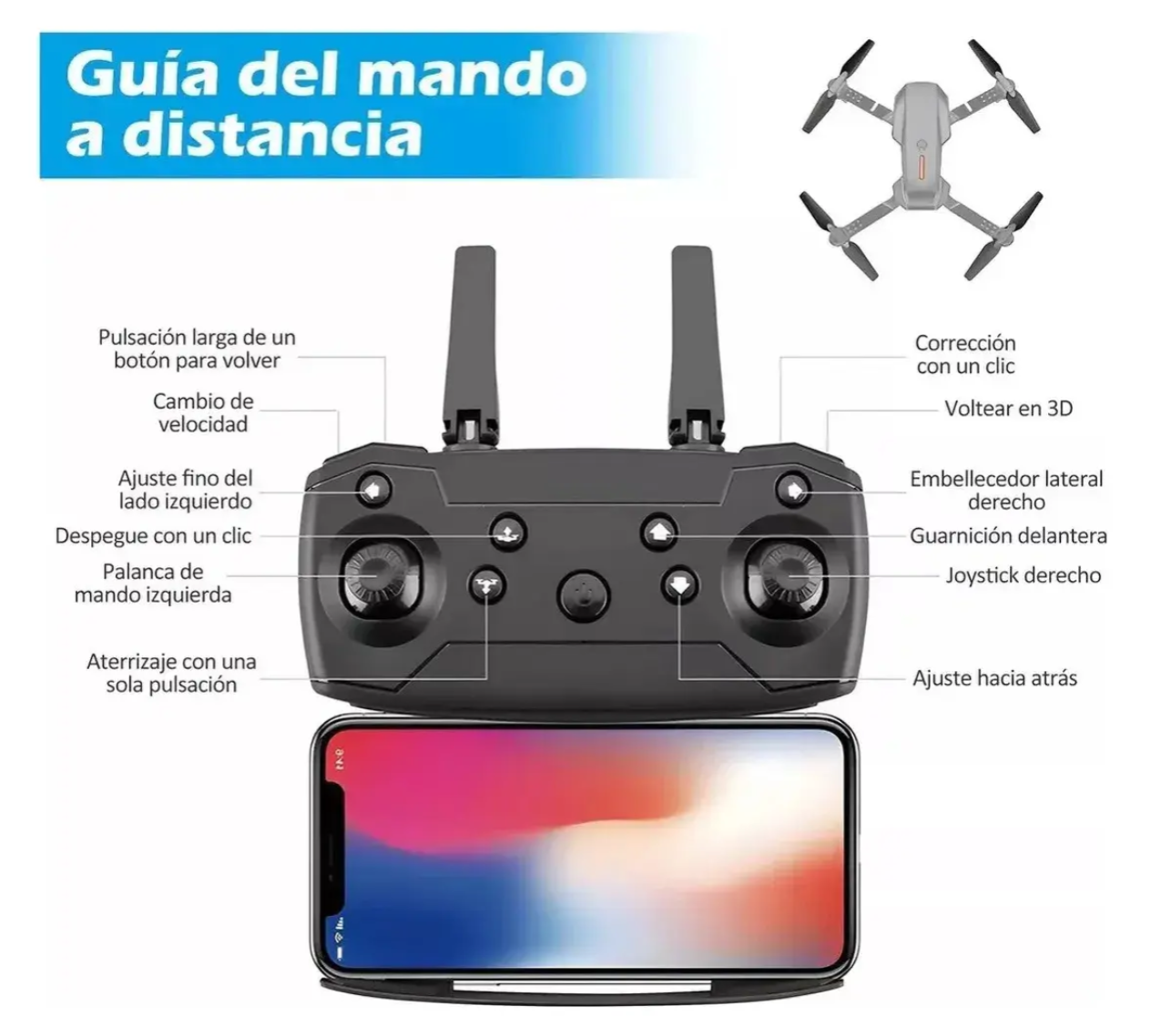 DRON CAMARA 4K ULTRA PRO MAX CON CONTROL REMOTO