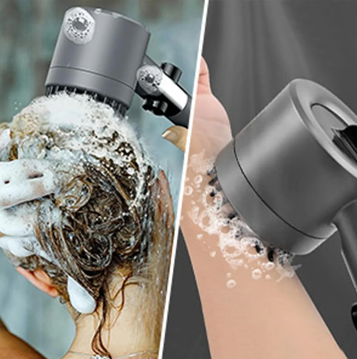 REGADERA MASAJEADORA PARA DUCHA CON PRESION AJUSTABLE